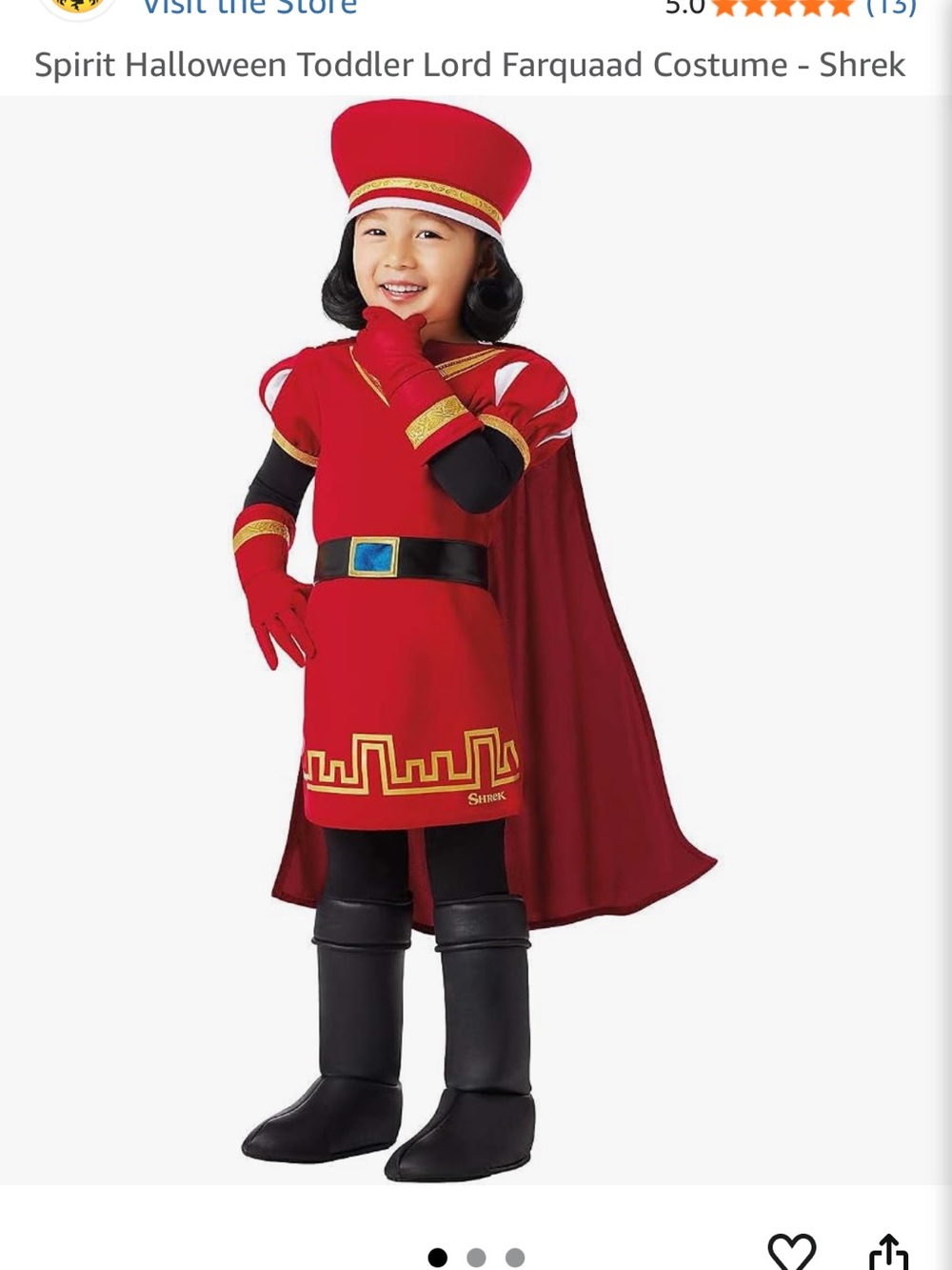 Shrek lord farquaad costume